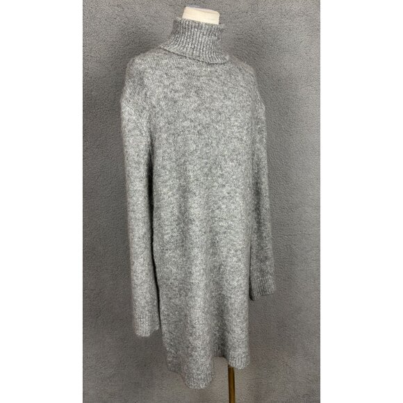 Steve Madden Women's Turtleneck Cozy Winter Sweater Dress Gray Size XL NWT's. - Picture 3 of 8